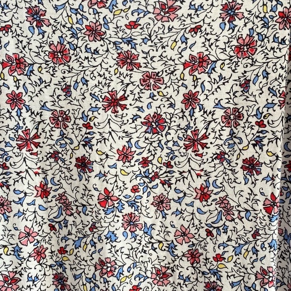 LOFT Outlet Floral Off the Shoulder Blouse, Flutter Sleeve Shirt, Women’s L - Picture 8 of 13